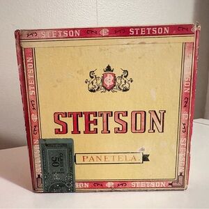Vintage Stetson Panetela Vintage Box - Empty, with Original Stamp